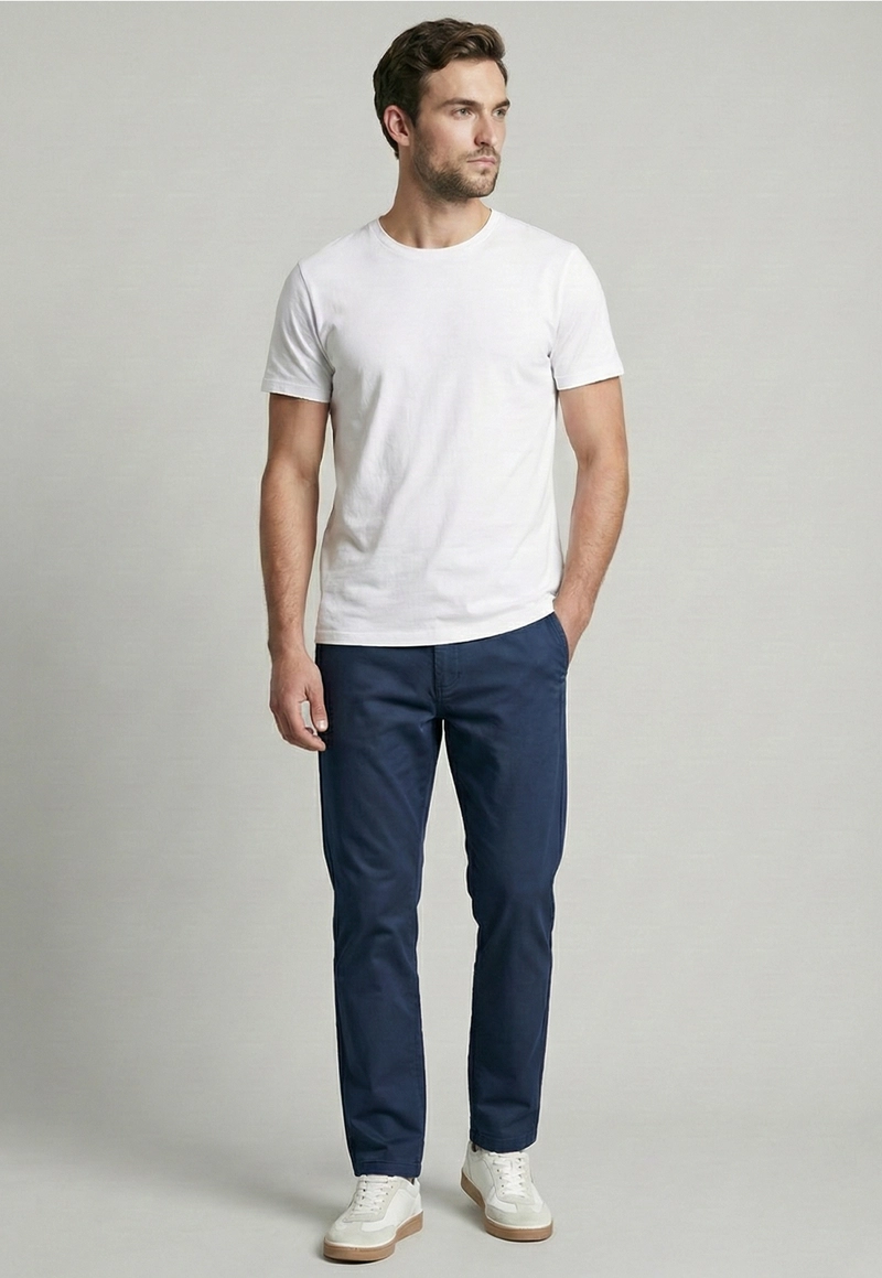 PANTALON SLIM TWILL L/33 STEEL - 2