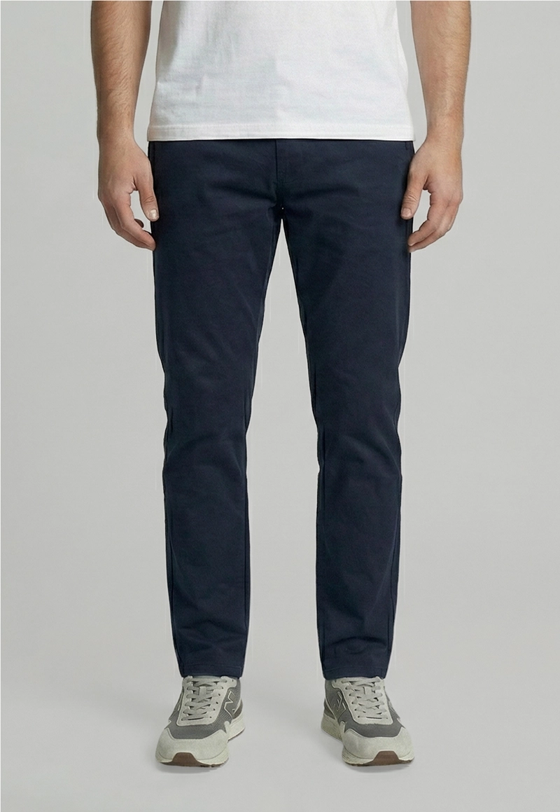 PANTALON TWILL WITHOUT PLEATS L/33 NAVY - 1