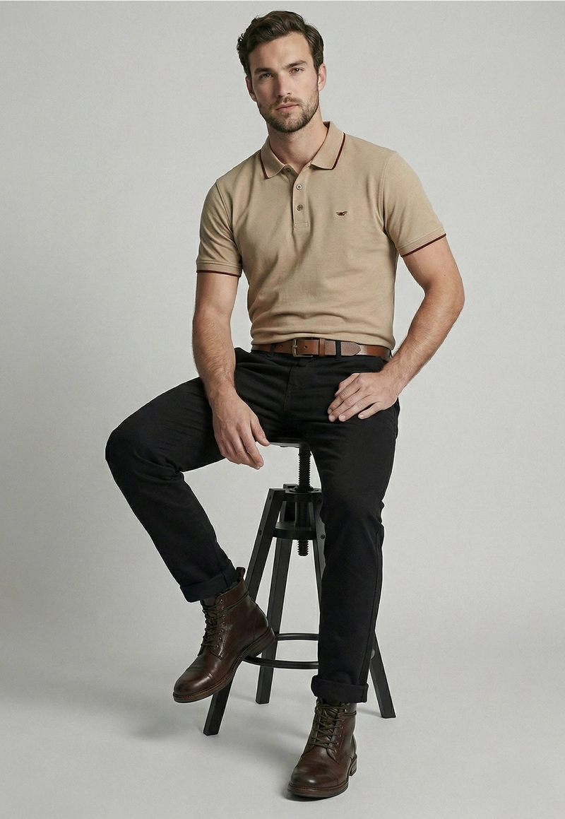 PANTALON SLIM TWILL L/31 BLACK - 5