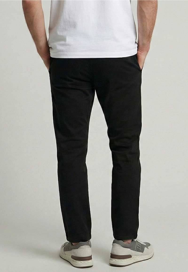 PANTALON SLIM TWILL L/33 BLACK - 4