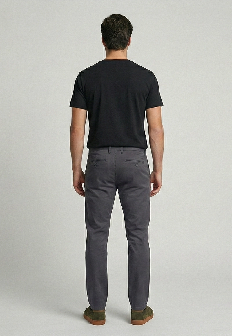 PANTALON TWILL SLIM /33 DK GREY - 4