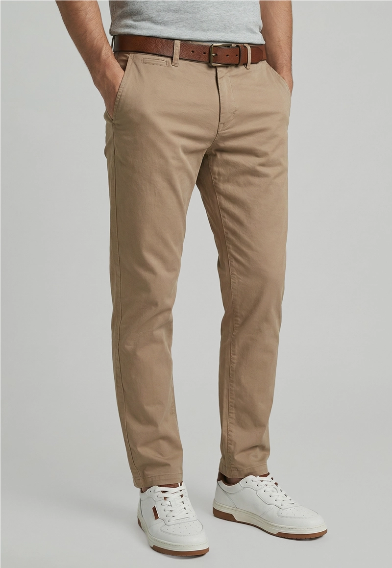 PANTALON SLIM TWILL L/31 KHAKI - 1