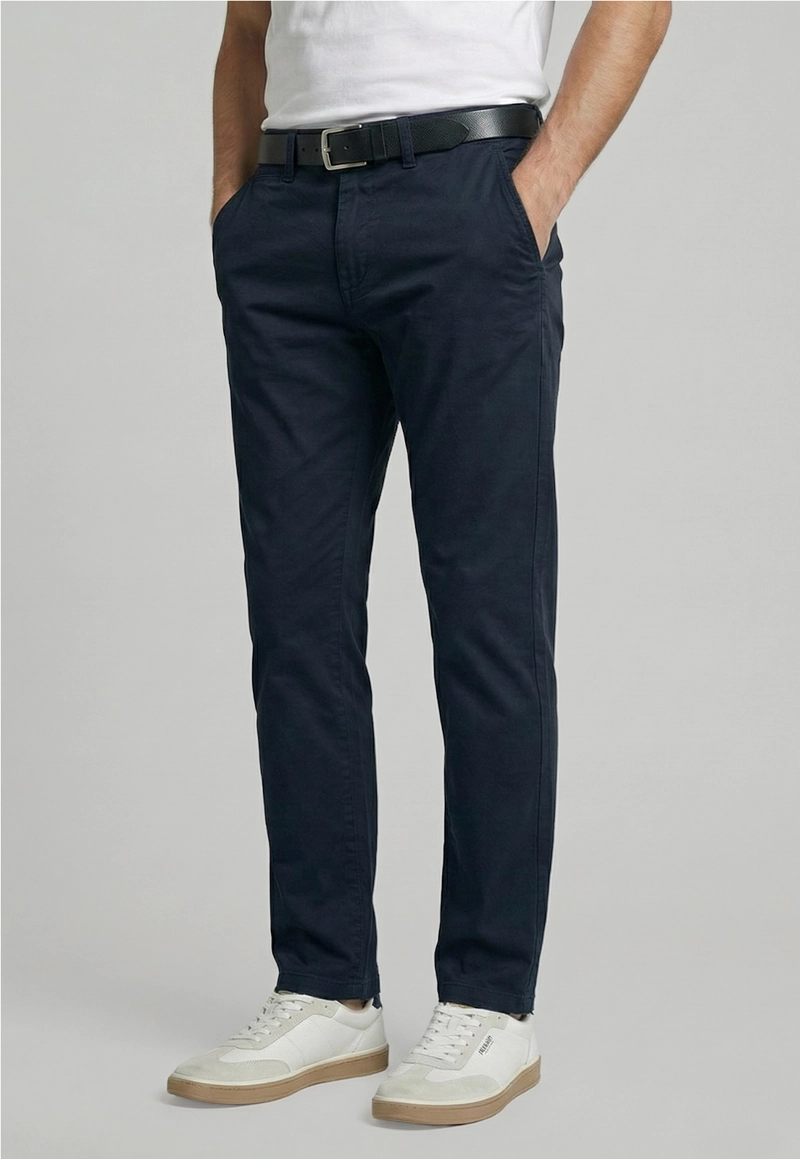 PANTALON SLIM TWILL L/33 NAVY - 1
