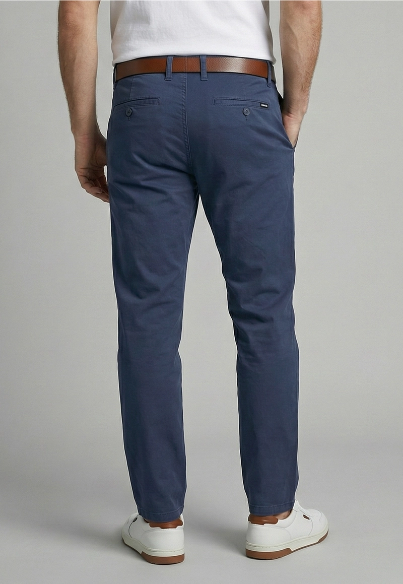 PANTALON SLIM TWILL L/31 STEEL - 4