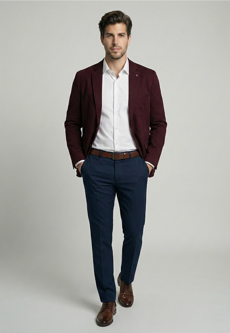 BLAZER STANFORD BURGUNDY - 2