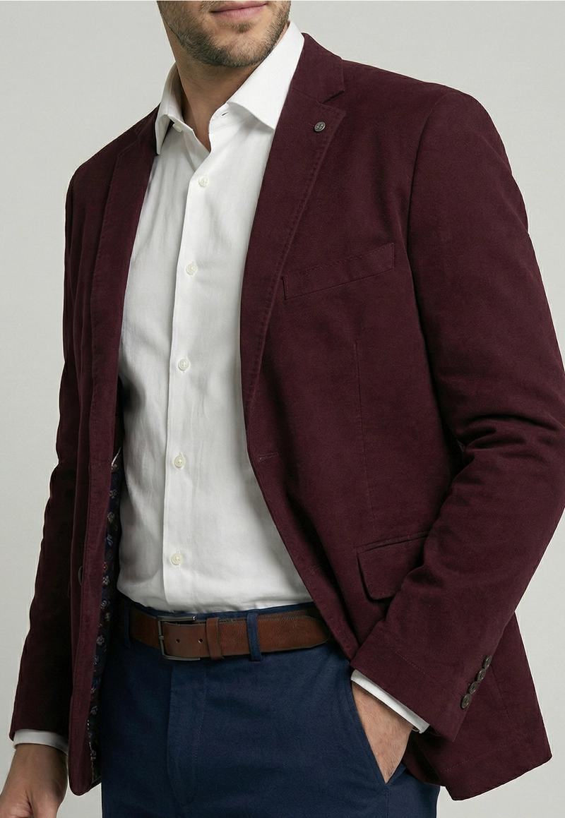 BLAZER STANFORD BURGUNDY - 3
