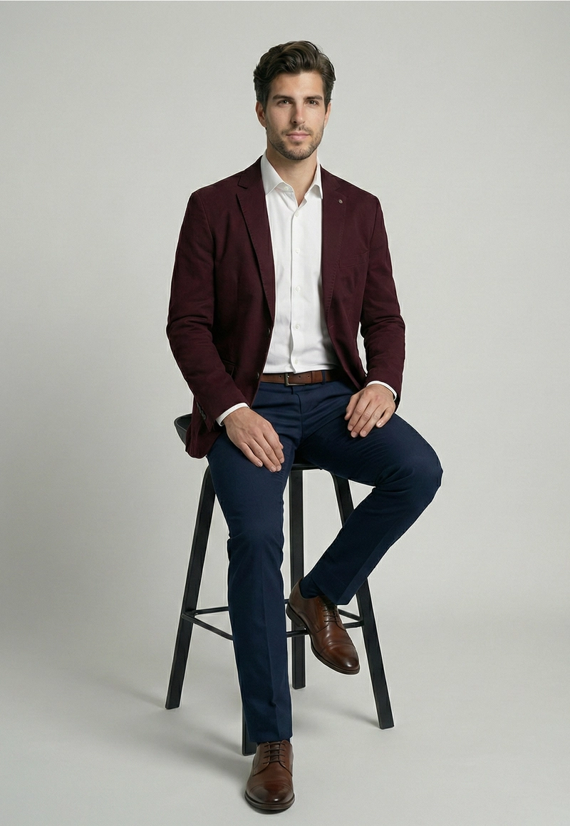 BLAZER STANFORD BURGUNDY - 5