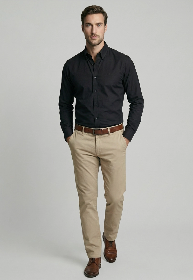 CAMISA SLIM DUBLIN BLACK - 2