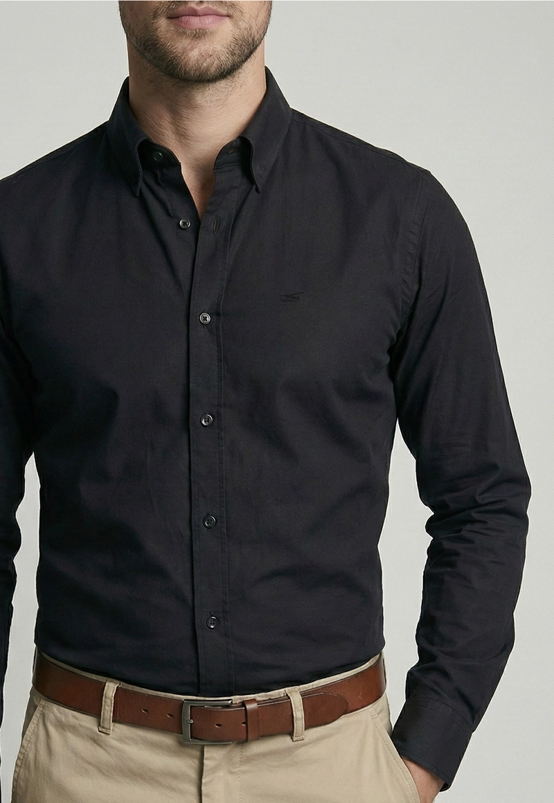 CAMISA SLIM DUBLIN BLACK - 3