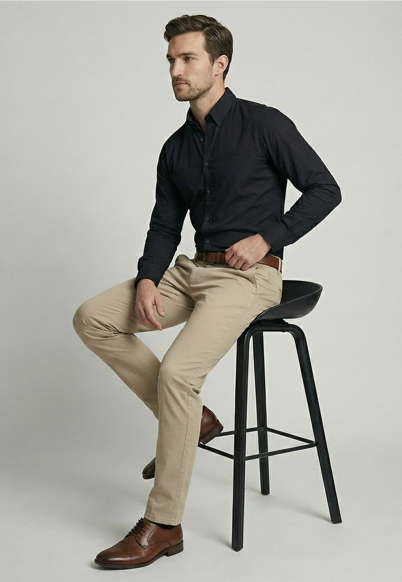 CAMISA SLIM DUBLIN BLACK - 5