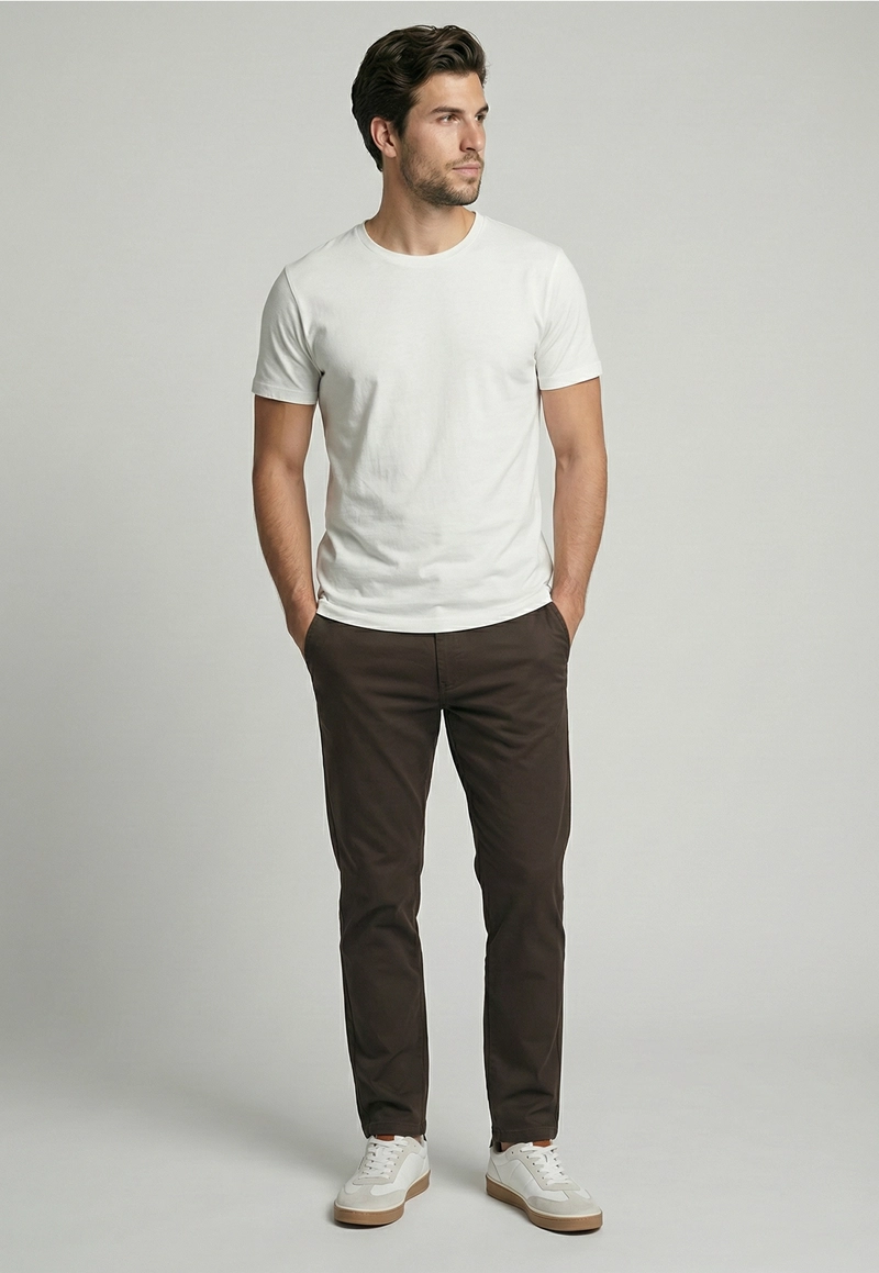 PANTALON TWILL MILITARY WITHOUT PLEATS - 2