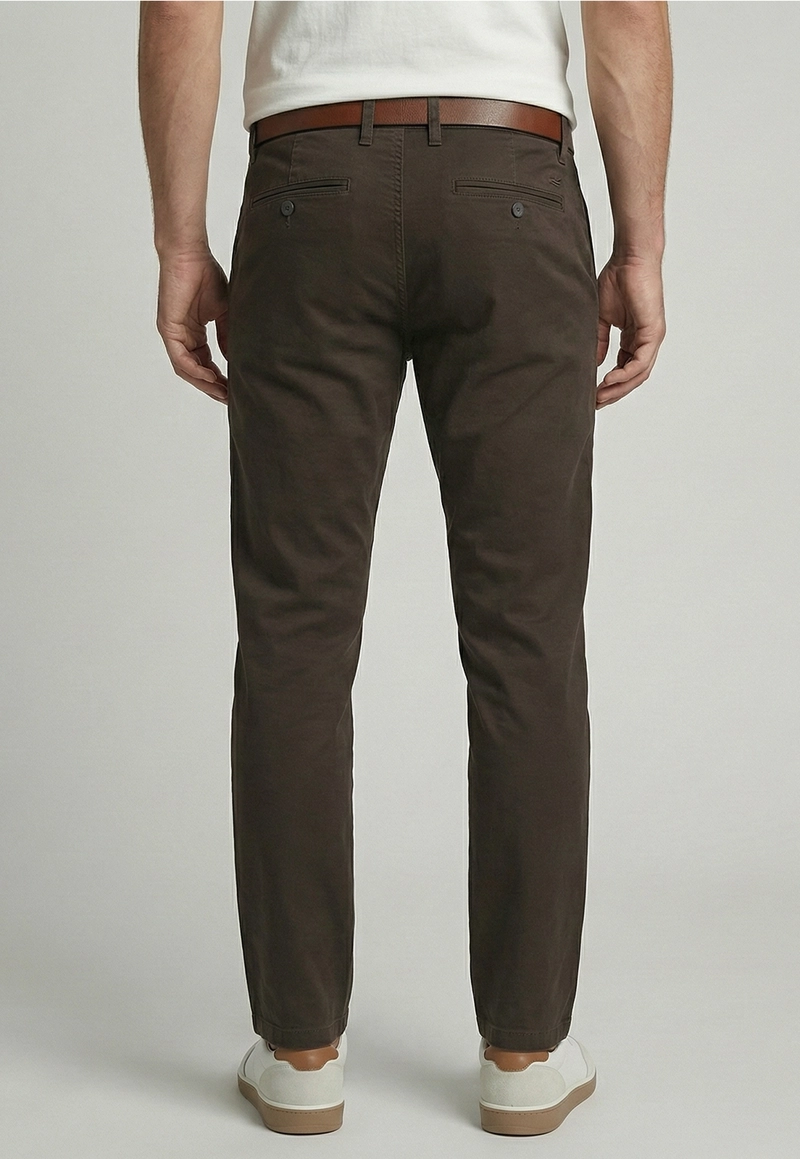 PANTALON TWILL MILITARY WITHOUT PLEATS - 4