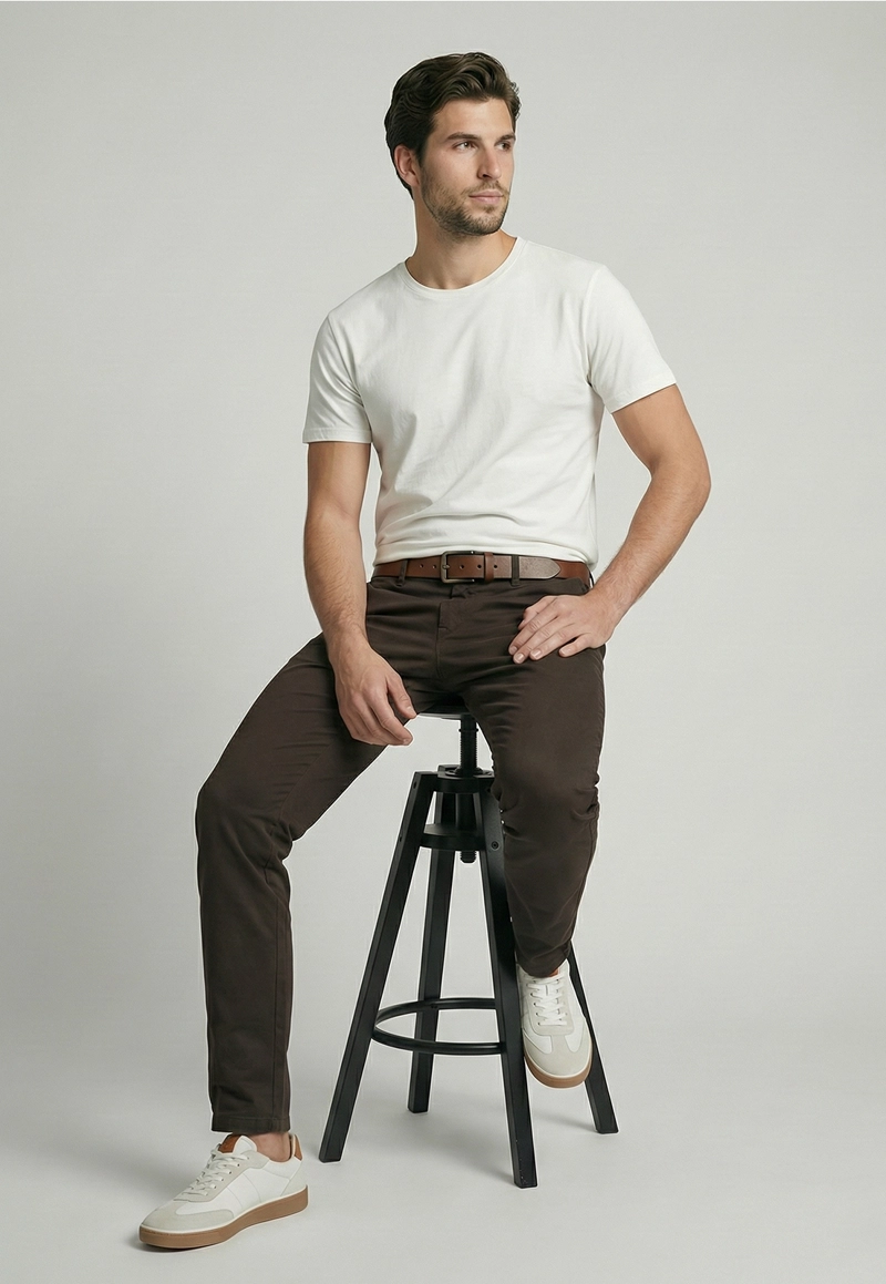 PANTALON TWILL MILITARY WITHOUT PLEATS - 5