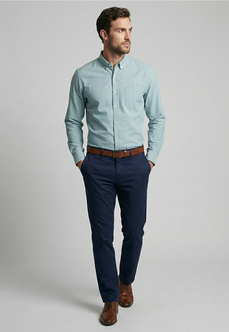 CAMISA OXFORD RIVER SMART CASUAL - 2