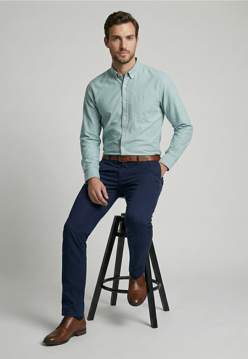 CAMISA OXFORD RIVER SMART CASUAL - 5