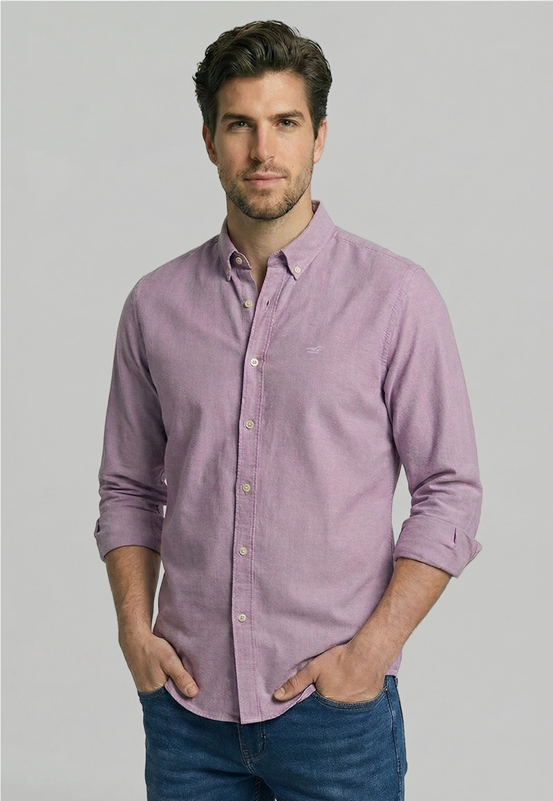 CAMISA OXFORD SPORT VIOLET - 1