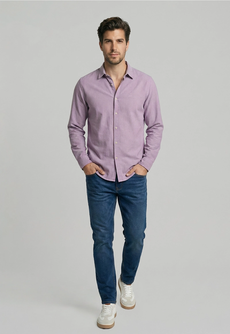 CAMISA OXFORD SPORT VIOLET - 2