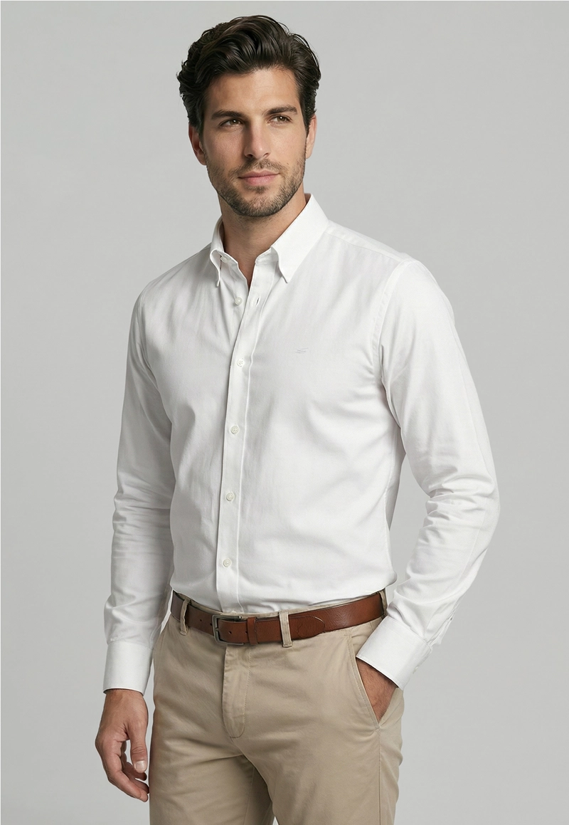 CAMISA SLIM DUBLIN WHITE - 1