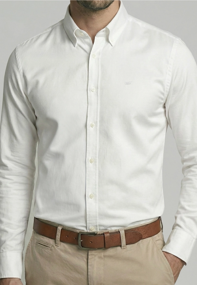 CAMISA SLIM DUBLIN WHITE - 3