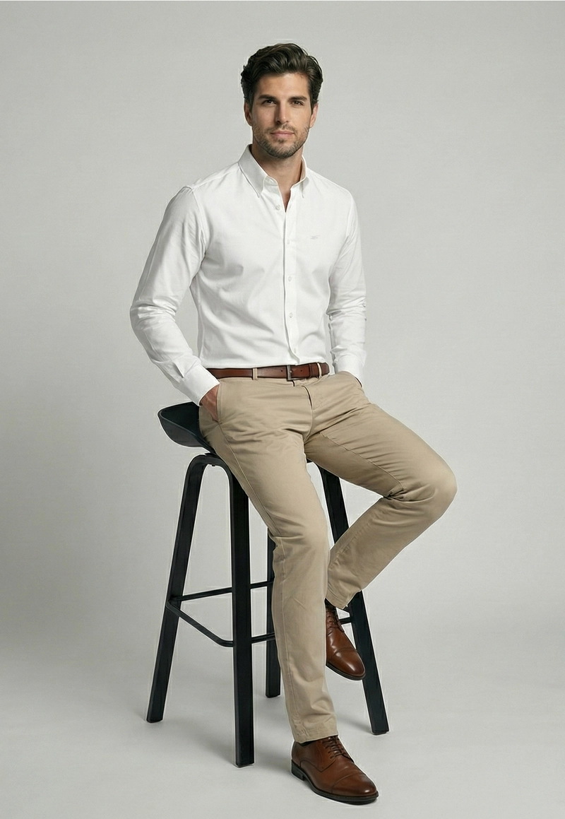 CAMISA SLIM DUBLIN WHITE - 5
