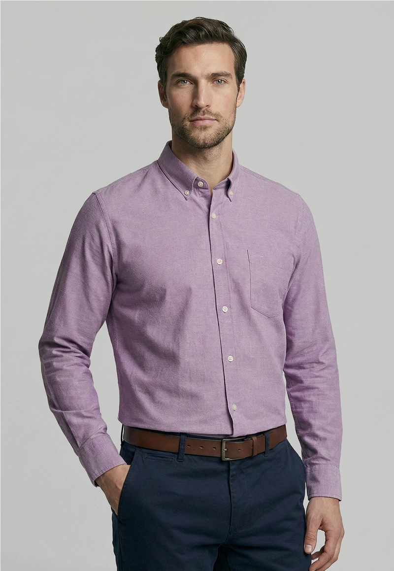 CAMISA VIOLET OXFORD SMART CASUAL - 1