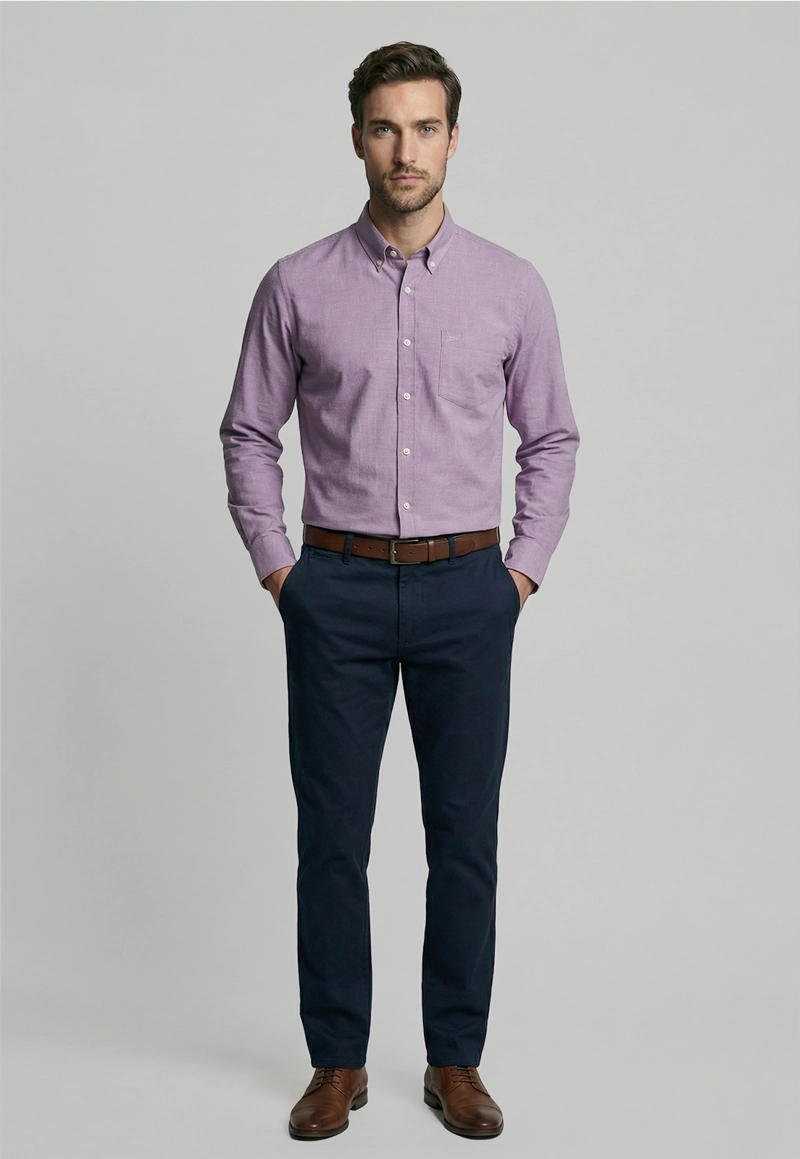CAMISA VIOLET OXFORD SMART CASUAL - 2