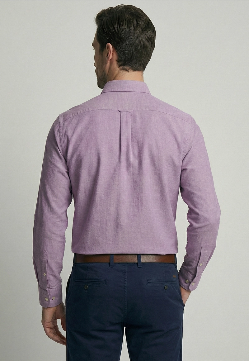 CAMISA VIOLET OXFORD SMART CASUAL - 4