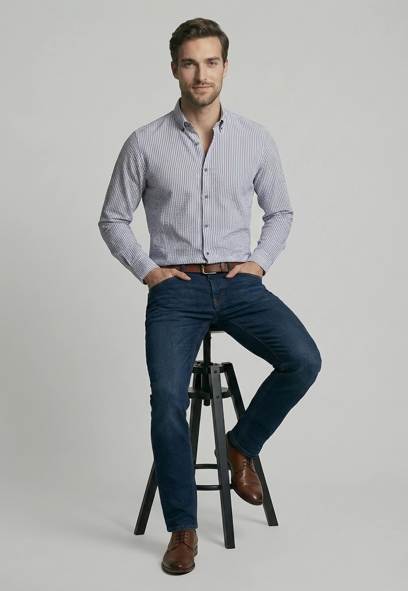 CAMISA PALM SPRINGS BLUE - 5