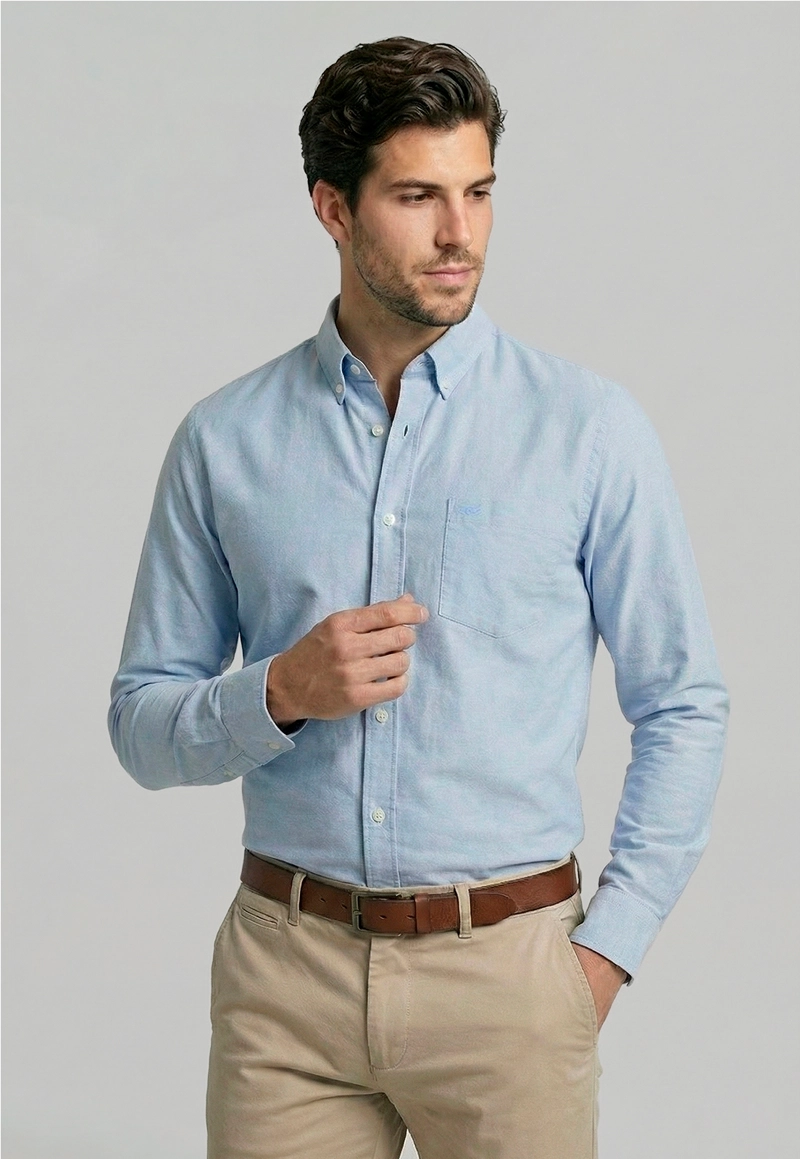 CAMISA OXFORD SKY SMART CASUAL - 1