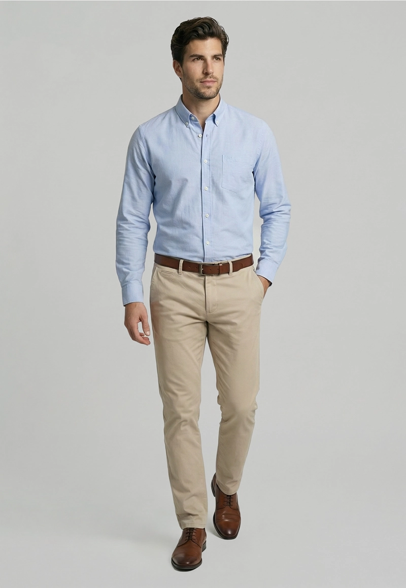 CAMISA OXFORD SKY SMART CASUAL - 2
