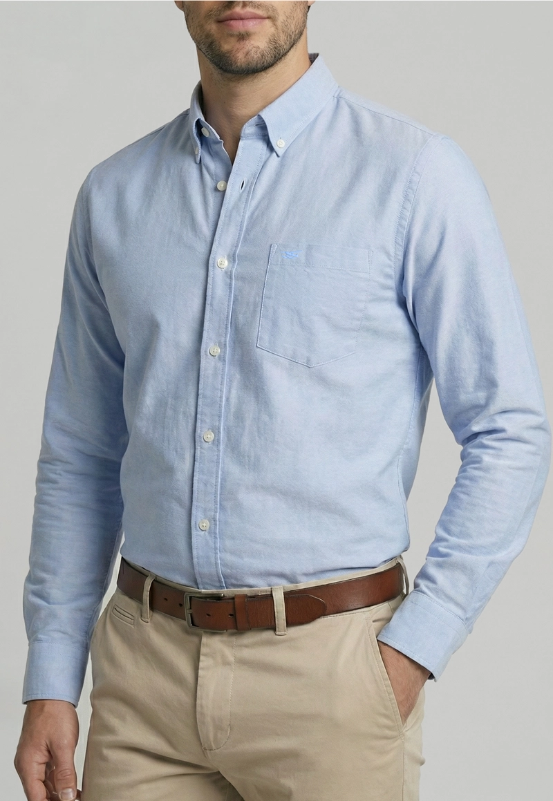 CAMISA OXFORD SKY SMART CASUAL - 3