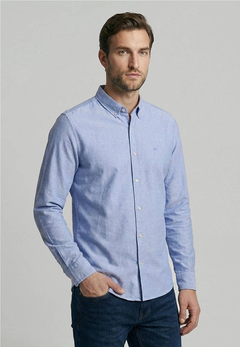 CAMISA SKY OXFORD SPORT - 1