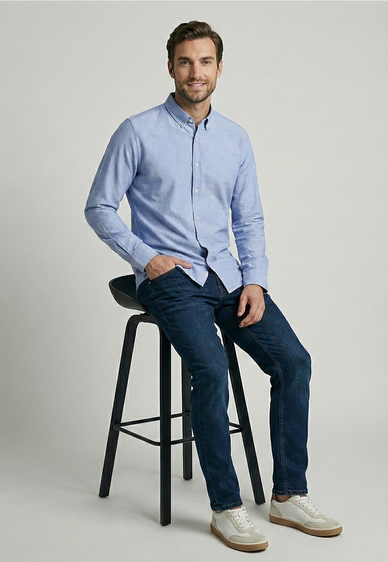 CAMISA SKY OXFORD SPORT - 5