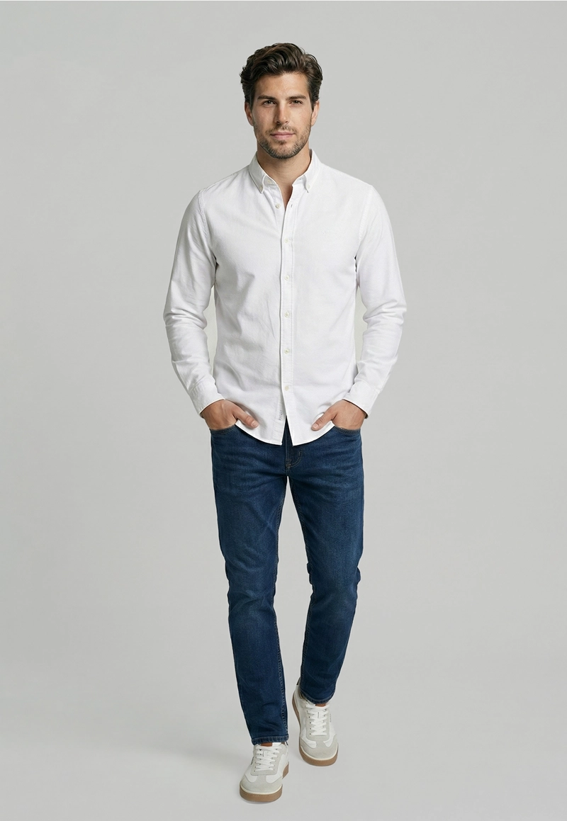 CAMISA SPORT OXFORD WHITE - 2
