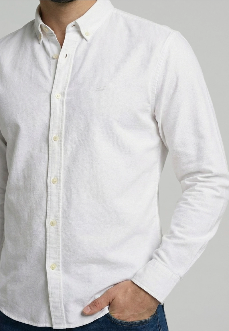 CAMISA SPORT OXFORD WHITE - 3