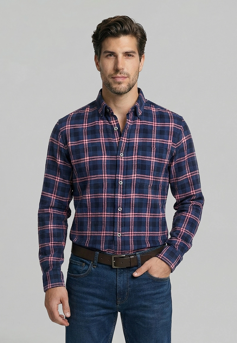 CAMISA MONTERREY CORAL - 1