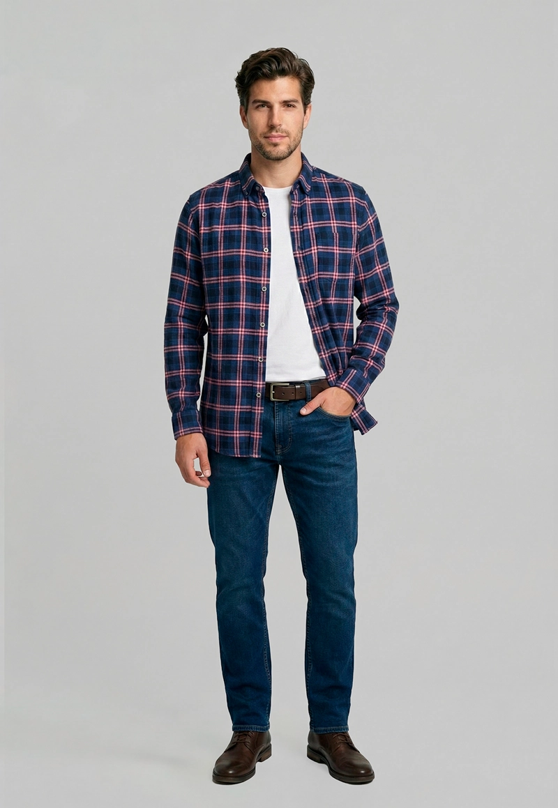 CAMISA MONTERREY CORAL - 2