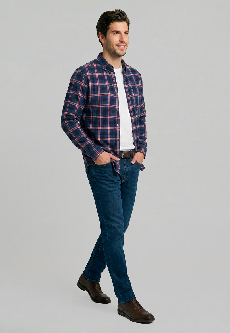 CAMISA MONTERREY CORAL - 5