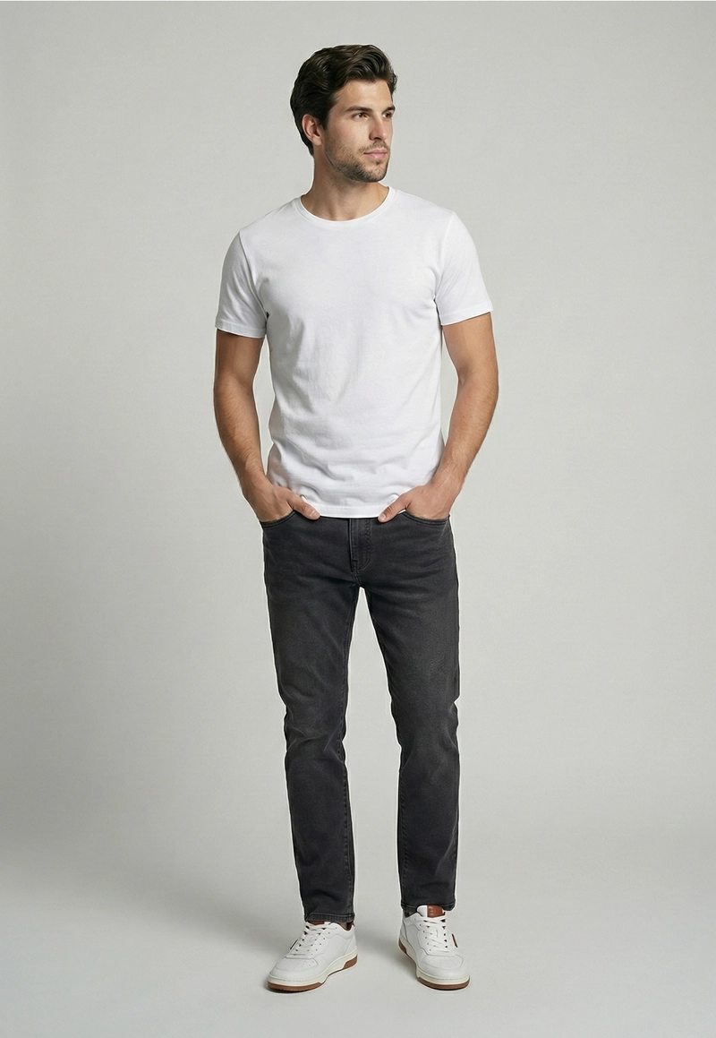JEANS BRISTOL BLACK MELANGE - 2