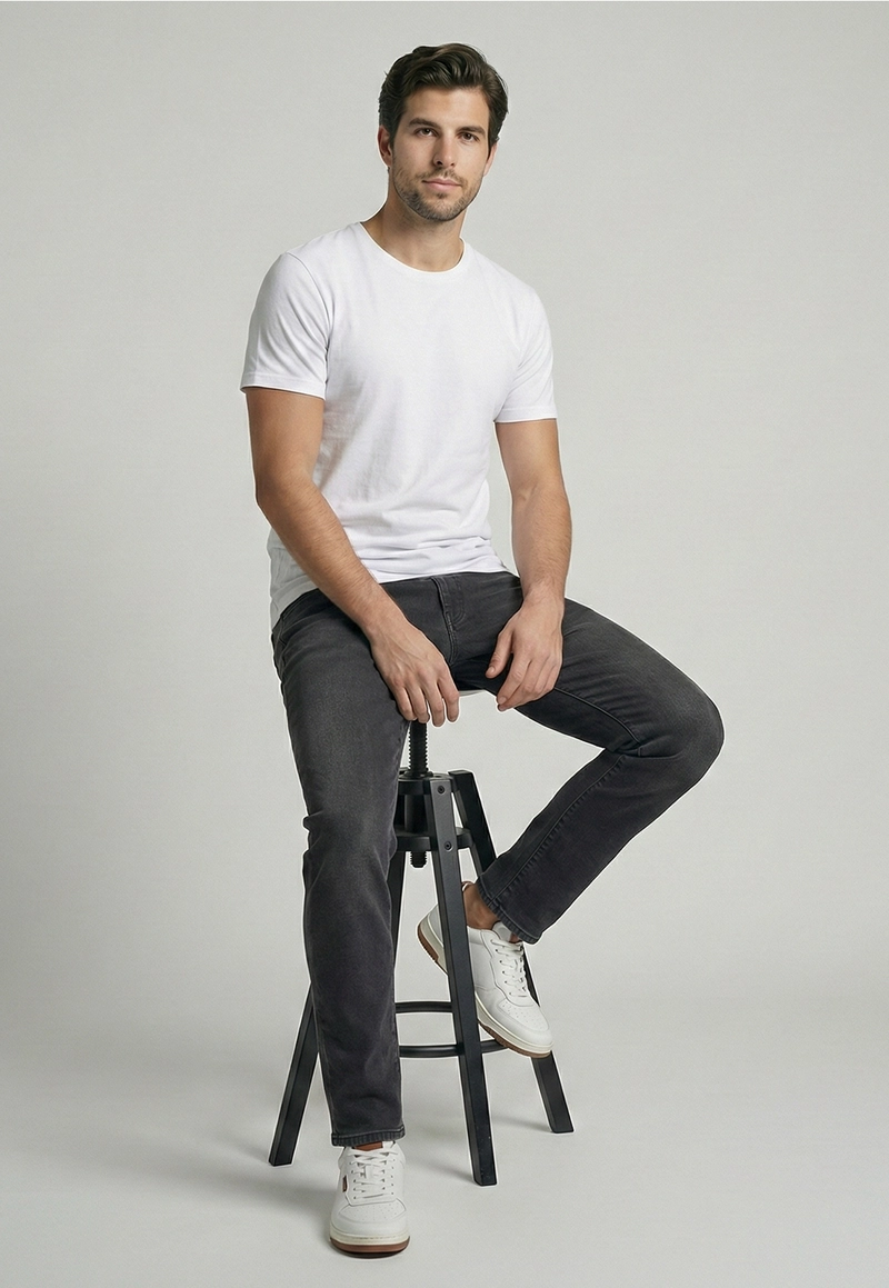 JEANS BRISTOL BLACK MELANGE - 5