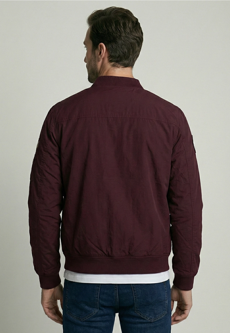 CHAQUETA PILOT BOMBER PLUM - 4