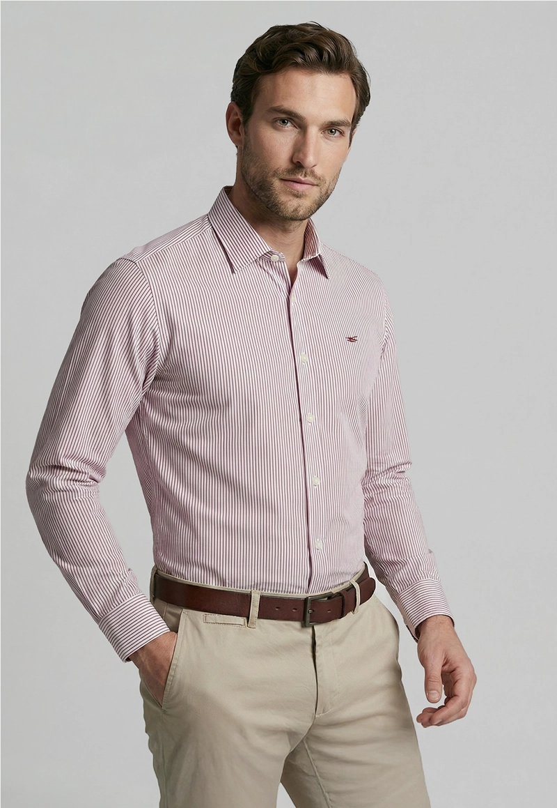 CAMISA AUSTIN BURGUNDY - 1