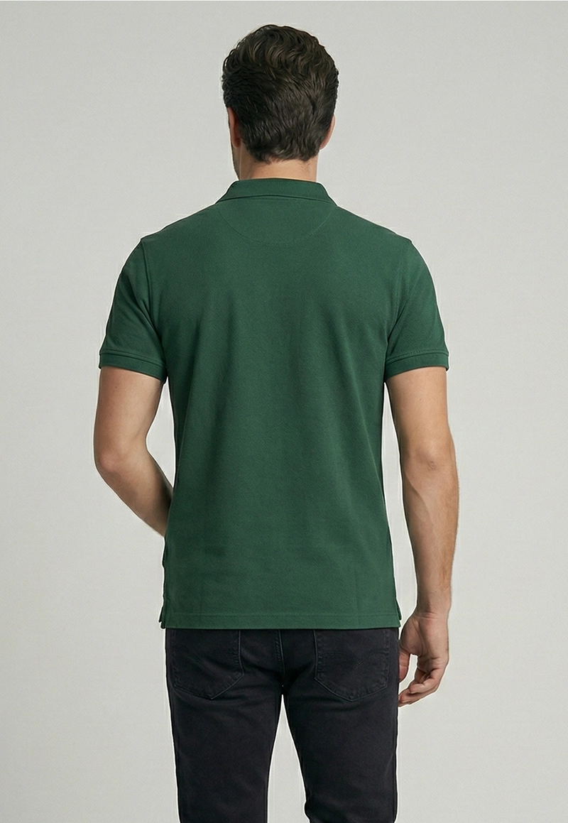POLERA BASICA PIQUE GREEN - 4