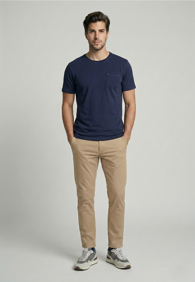 PANTALON FIVE POCKET BEIGE - 2