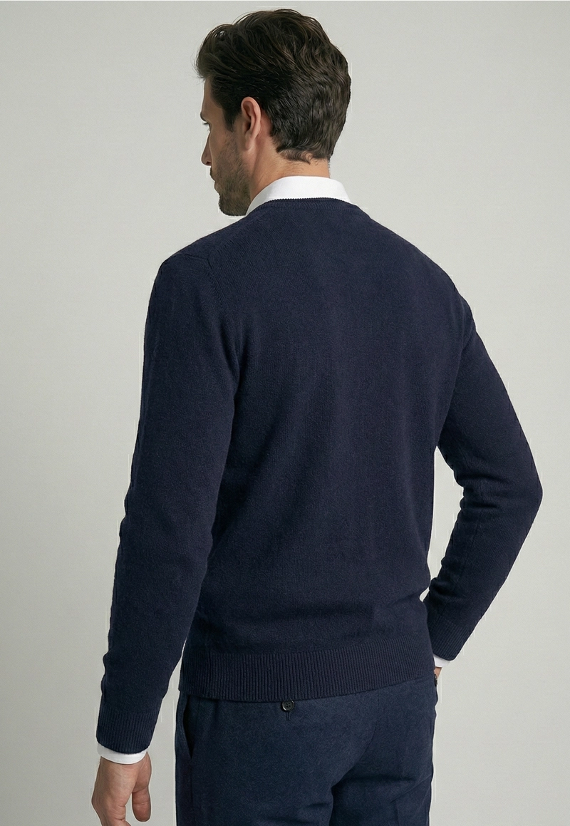 SWEATER ARIZONA V-NECK NAVY - 4