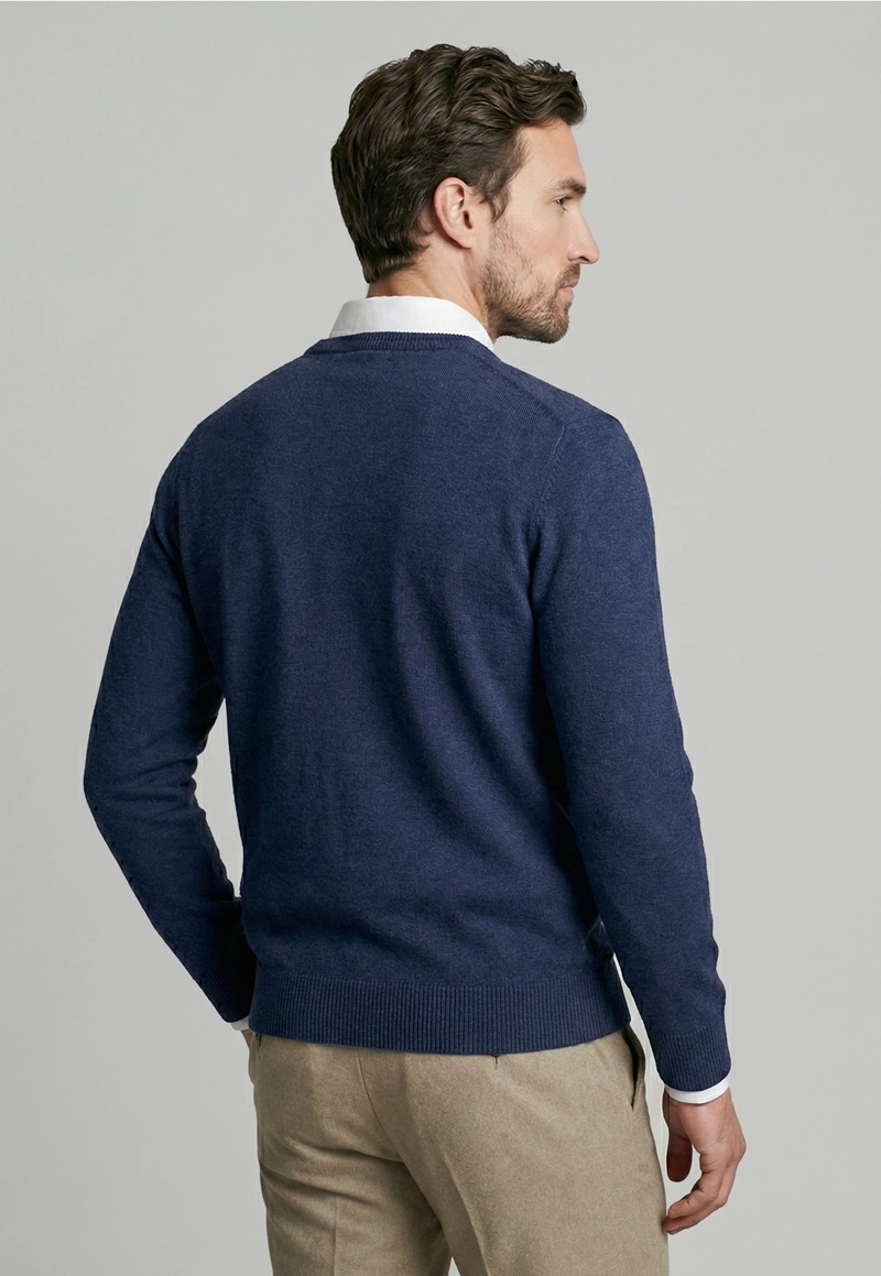 SWEATER ARIZONA V-NECK STEEL - 4