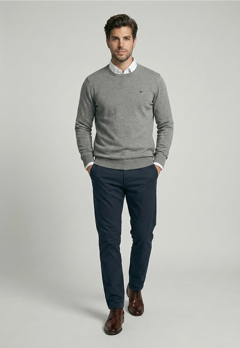 SWEATER PARIS GREY MELANGE - 2
