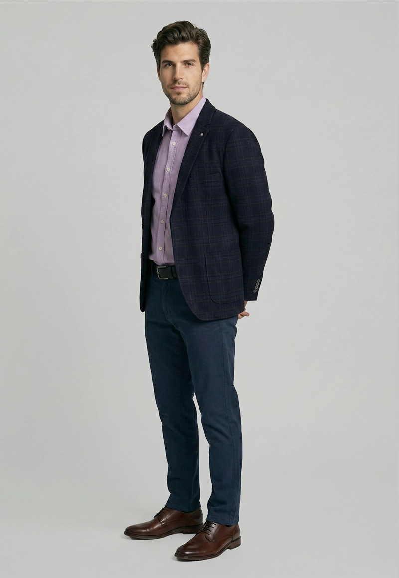 BLAZER BURBANK NAVY - 2
