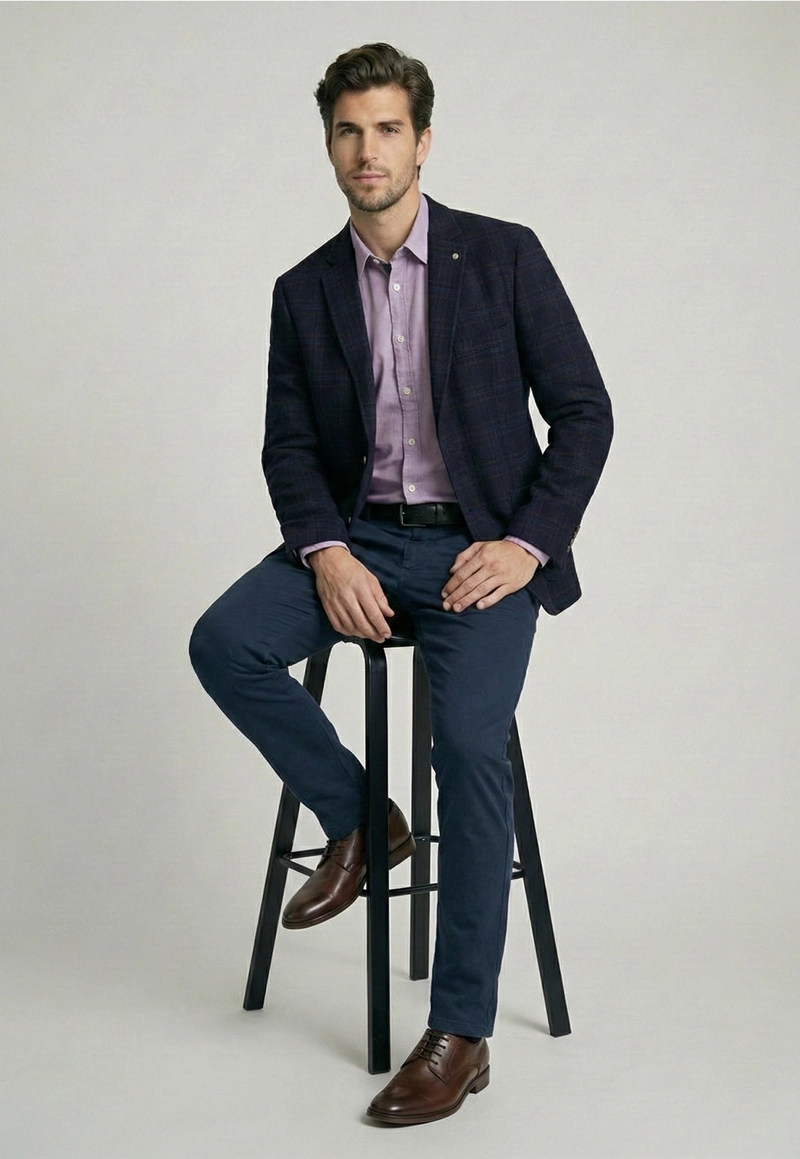 BLAZER BURBANK NAVY - 5
