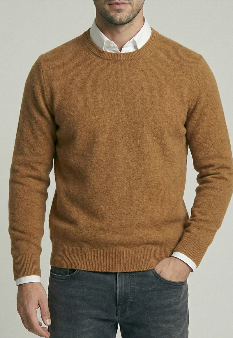 SWEATER PARIS LT CAMEL MELANGE - 3